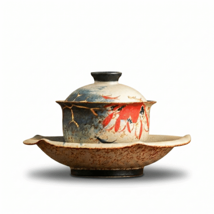 Gongfu Tea Set-Hand Painted Koi Lotus Japanese Tea Set_main