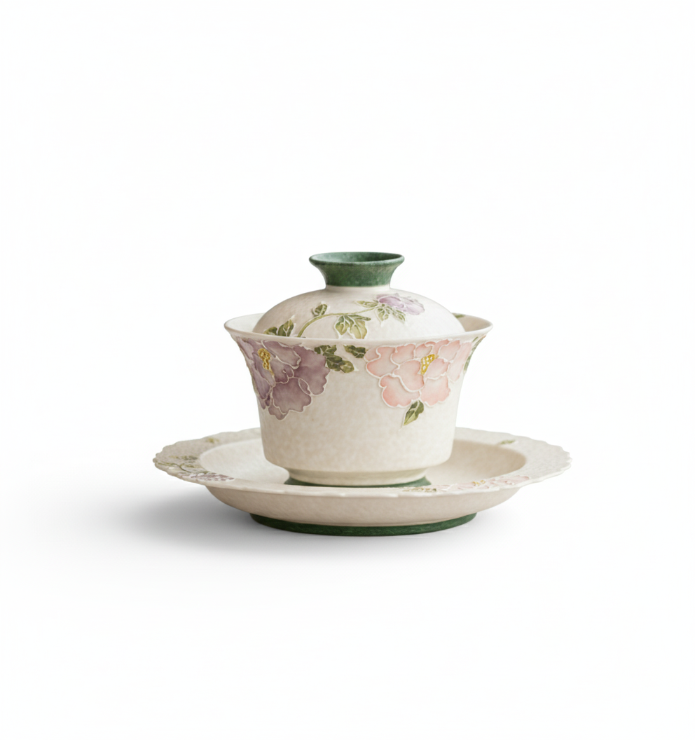 Japanese tea set Gongfu tea set Floral tea set_Main