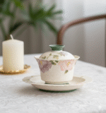 Japanese tea set Gongfu tea set Floral tea set_Ring03