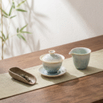 Gaiwan Tea Cup with Lid - Porcelain Gongfu Tea Cup for Loose Leaf Tea - Image 2