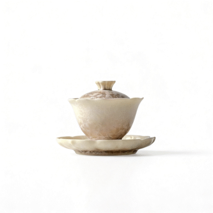 Ceramic Gaiwan for Gongfu Tea - High-Fired Porcelain with Crystalline Glaze_main