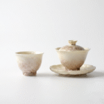 Ceramic Gaiwan for Gongfu Tea - High-Fired Porcelain with Crystalline Glaze_ring04