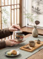 Gaiwan Tea Set Porcelain Gongfu Tea Set for Loose Leaf Tea_ring02