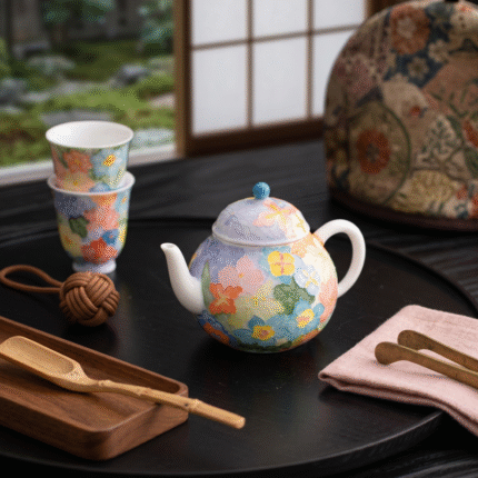 Arita Enamel Japanese Tea Pot - Tea Infuser Teapot_ring01
