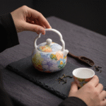 Arita Enamel Japanese Tea Pot - Tea Infuser Teapot_ring03