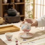 Arita Peony Japanese Tea Sets - Tea Cup Sets_ring07