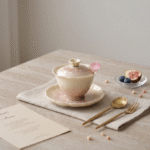 Ceramic Gaiwan for Gongfu Tea - High-Fired Porcelain with Crystalline Glaze_ring01