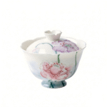 Handcrafted Footed Gaiwan with Subtle Embossed Petal Rim_main