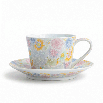 Afternoon Tea Set-Enamel Millefleurs Asian Tea Cups_main