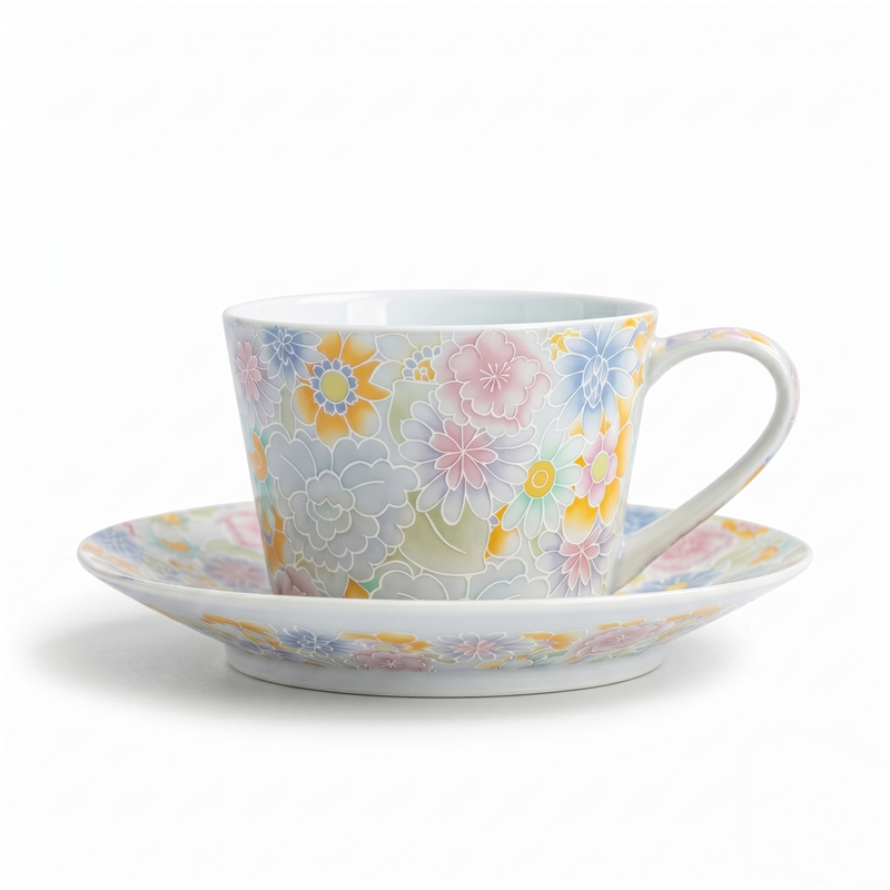 Afternoon Tea Set-Enamel Millefleurs Asian Tea Cups_main