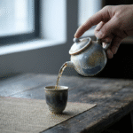 Aurora Teapot - Reactive Soda Glaze Tea Pot With Strainer_ring04