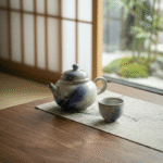 Aurora Teapot - Reactive Soda Glaze Tea Pot With Strainer_ring05