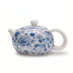 Blue And White China Teapot-Silver Filigree White Porcelain Teapot_main