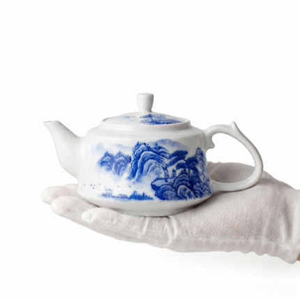 Blue And White China Teapot-Traditional Teapot_ring01