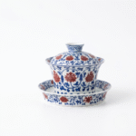 Blue And White Tea Set-Porcelain Crackle Gaiwan Set_ring04