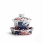 Blue And White Tea Set-Porcelain Crackle Gaiwan Set_ring05