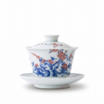 Blue And White Underglaze Red Gaiwan Tea Cup_main