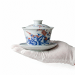 Blue And White Underglaze Red Gaiwan Tea Cup_ring01