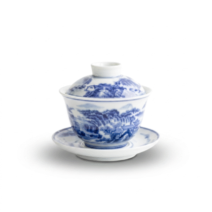 Celadon Gaiwan-Vintage Blue And White Porcelain Teaware_main