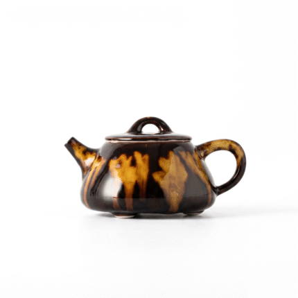 China Tea Pot For Gong Fu Cha Tea-Tortoiseshell Glaze Shipiao_main
