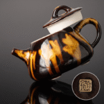 China Tea Pot For Gong Fu Cha Tea-Tortoiseshell Glaze Shipiao_ring02
