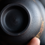 Chinese Gaiwan For Gong Fu Ceremony-Gilded Black Lacquer_ring04