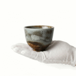Eggshell Stem Pottery Tea Cups - Reactive Glaze Tea Cup_ring01