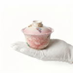 Handmade Gaiwan-Embossed Peony Tea Ceramic Cup_ring01