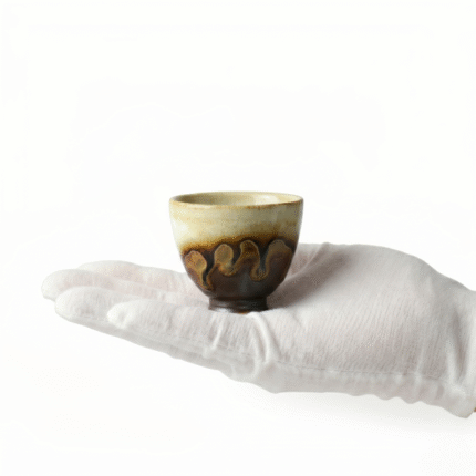 Japanese Ceramic Tea Cups-Coarse Rock Clay Gongfu Tea Cups_ring01