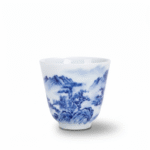 Jingdezhen Blue And White China Zen Landscape Tea Cup_main