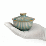Jun Ware Crackle Reactive Glaze Gaiwan - Ceramic Tea Cups_ring01