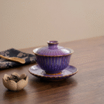 Jun Ware Crackle Reactive Glaze Gaiwan - Ceramic Tea Cups_ring02