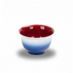 Ombre Oxblood Reactive Glaze Porcelain Tea Cup_main