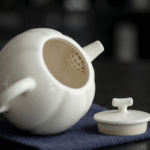 Pumpkin Teapot Style White Porcelain Teapot_ring02