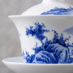 Sancai Glazed Porcelain Gaiwan-Blue And White Landscape_ring02