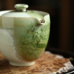 Teapot And Cup Set-Handheld Soda Glaze Green Teapots_ring02