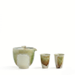 Teapot And Cup Set-Handheld Soda Glaze Green Teapots_ring06