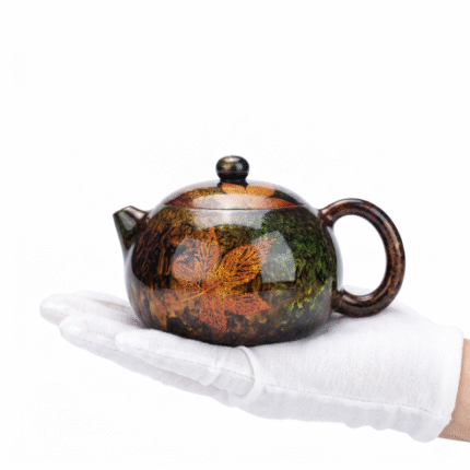 Zisha Teapot And Great Tea Kettles In Maple Urushi_ring01