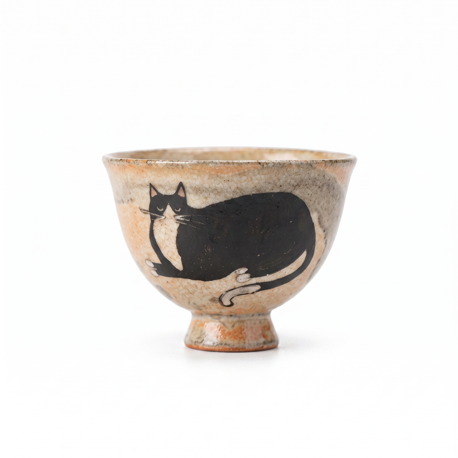 Japanese Tea Cups - Vintage Wildcat Ceramic Tea Cup_main Japanese Tea Cups - Vintage Wildcat Ceramic Tea Cup_main