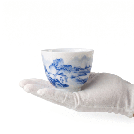 Jingdezhen Blue And White Porcelain Gongfu Tea Cups_ring01