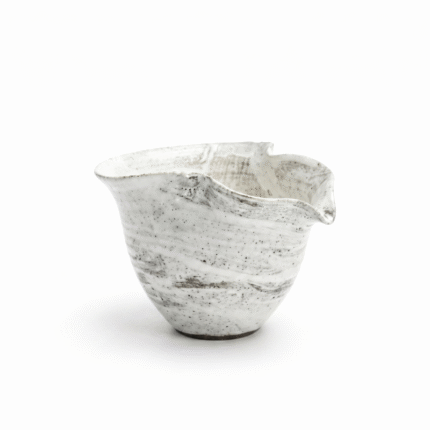 Rustic Flower Rim Cha Hai For Gongfu Tea_main