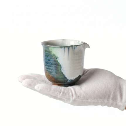 Soda Fired Aurora Crackle Chahai Tea Pitcher_ring01