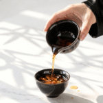 Tiger Stripe Reactive Glaze Tea Set With Fairness Cup_ring03