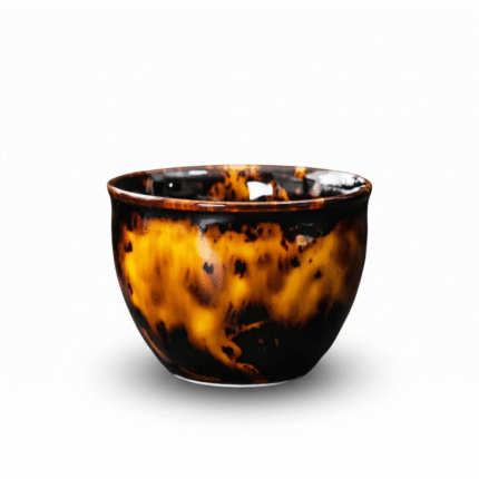 Tortoiseshell Reactive Glaze Ceramic Cup For Gong Fu Ceremony_main