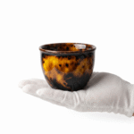 Tortoiseshell Reactive Glaze Ceramic Cup For Gong Fu Ceremony_ring01