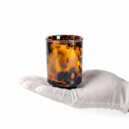 Tortoiseshell Reactive Glaze Tea Cup For Gong Fu Cha Ceremony_ring01