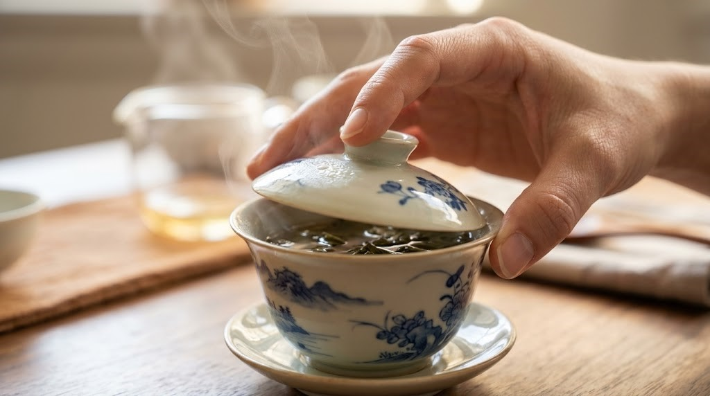 how-to-hold-gaiwan-three-finger-technique