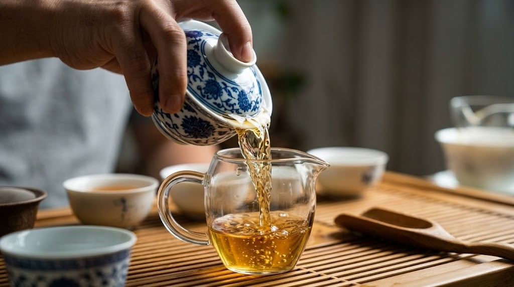 pouring-gongfu-tea-from-gaiwan