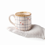Cherry Grid Ceramic Tea Mug For Modern Tea And Coffee_ring01