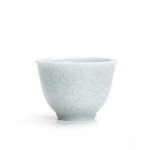 Jingdezhen Qingbai Carved Porcelain Gongfu Tea Cup_ring02